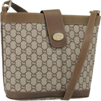 Gucci Pre-owned Bucket Bags, female, Beige, Size: ONE SIZE Pre-owned Plastic Bucket Bag