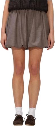 Second Female Rokken, Dames, Bruin, L, Oline Mini Baloon Rok