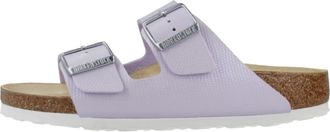 Birkenstock Gestoffeerde Arizona Slippers - Dames - Sandalen - Paars - 41 EU - Schoenen