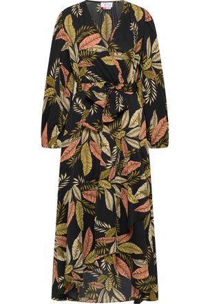 Izia Maxi jurk Dames Zwart Veelkleurig