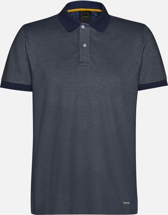 Geox Polo Man Sky Captain/brilliant White, Size: XXL