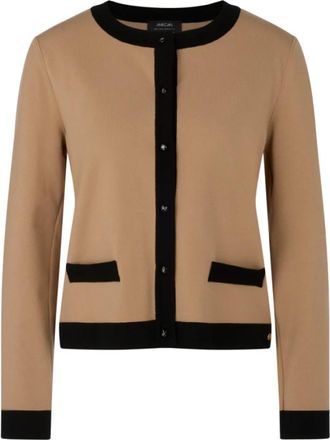 Marc Cain Gebreide Cardigan uit Duitsland - Dames - Vesten - Bruin - XS - Truien & Vesten
