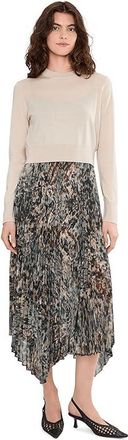 AllSaints Anni Dress Womens Dress Canter Fawn Brown : XS, Polyester