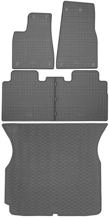OEM Juego De Alfombrillas De Goma Para Coche Y Alfombrilla Para Maletero Para Tesla X Crossover (del 18 De Octubre De 2016 Al 12 De Diciembre De 2020)