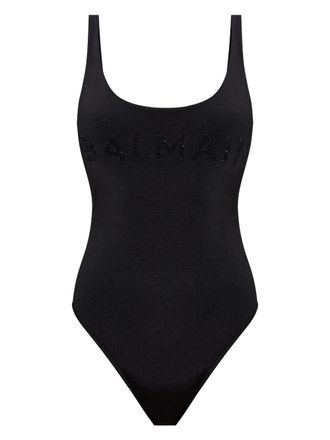 Black Balmain Swimwear / Bathing Suit: Shop up to −63