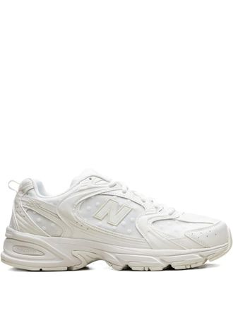 New Balance 530 polka-dot sneakers - men - Rubber/Fabric/Calf Leather - 10.5 - White