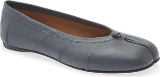 Maison Margiela Tabi Ballet Flat in Grey at Nordstrom, Size 36.5