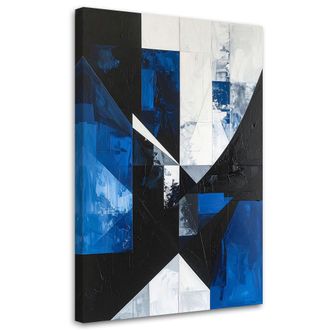 Feeby Impresi&oacute;n De Imagen, Abstracci&oacute;n Formas Geom&eacute;tricas Azul, 80x120