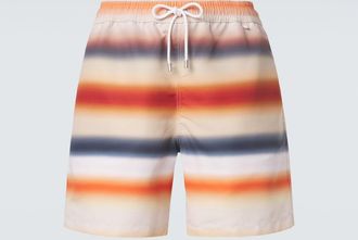 Loewe Striped swim trunks