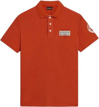 Napapijri Hombre, Camisetas, Naranja, Talla: M