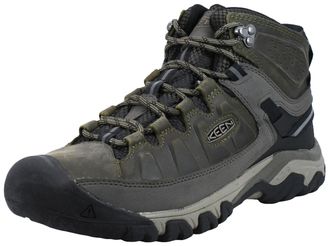 Keen Mens, Targhee III Waterproof Mid Hiking Boots, Dark Olive/Brindle, 11 Wide