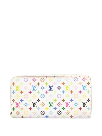 Louis Vuitton monogram patterned leather wallet - White