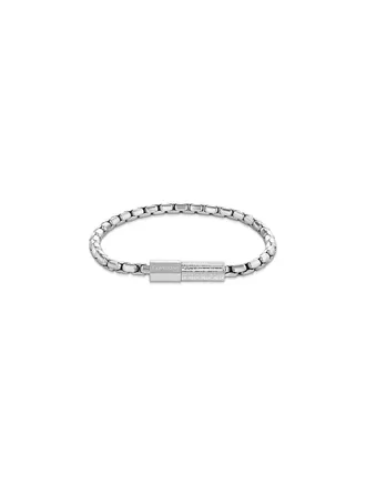 Calvin Klein Mens Contoured Link Bracelet - Silver - OS