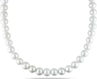 Amour 10 - 11 MM Freshwater Cultured Pearl Strand with Sterling Silver Ball Clasp