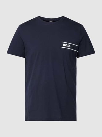 HUGO BOSS T-Shirt mit Label-Detail in Dunkelblau, Größe M