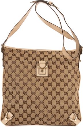 Gucci Pre-owned Womens Abbey D-Ring Messenger Shoulder Bag - Beige - One Size