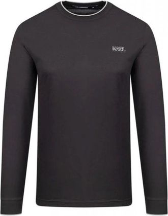 Karl Lagerfeld T-shirt met lange mouwen - Heren - Longsleeves - Zwart - M - Katoen - Tops