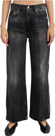 Haikure Korea Asian Fit Jeans - Dames - Regular Fit Jeans - Zwart - W28 - Katoen - Jeans