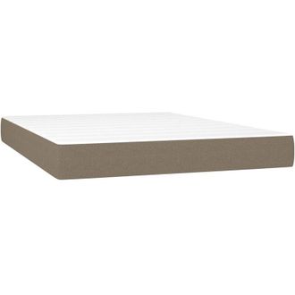 vidaXL Colch&oacute;n De Muelles Ensacados Tela Gris Taupe 140x200x20 Cm Vidaxl