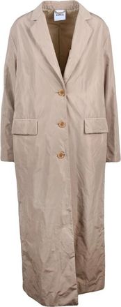Aspesi Vermut Jas - Dames - Mantel - Beige - S - Leer - Jassen