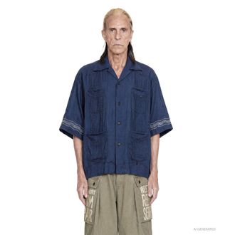 KAPITAL FrenchClothLinen LAX Cuba Shirt