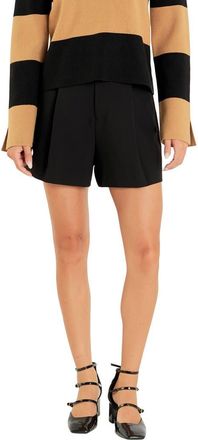 English Factory Pleated Shorts in Black at Nordstrom, Size Large