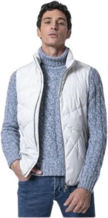 Herno Mouwloze Quilted Vest - Heren - Bodywarmers - Wit - 2XL - Jassen