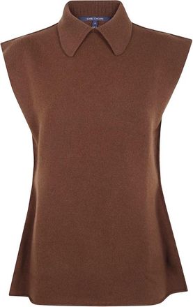 Sofie D'Hoore Sleeveless Truien - Dames - Coltruien - Bruin - M - Truien & Vesten