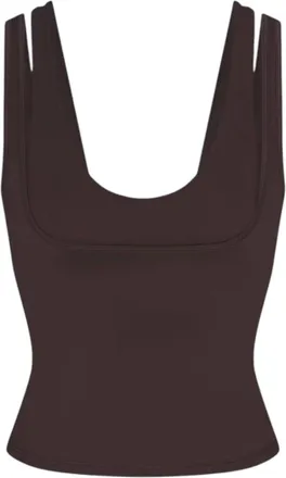 Nike (WMNS) Nike x SKIMS Matte Double-Strap Scoop Tank Top Dark Sepia TPTNK10540W-DSP