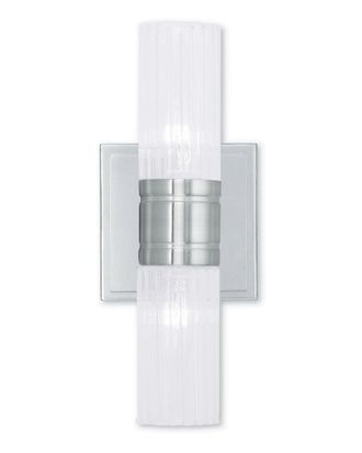 Livex Lighting Livex Midtown 2-Light Brushed Nickel Bath-Light