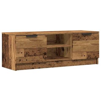 Berkfield Home TV Cabinet Old Wood 102x35x36.5 cm Engineered Wood in Brown