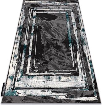 RugsX Rugsx - Alfombra De Luxe Moderna 619 Marco - Structural Gris / Verde Grey 160x220 Cm