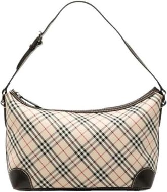 Burberry Pre-owned Shoulder Bags, female, Beige, Size: ONE SIZE Pre-owned Nova Check Shoulder Bag
