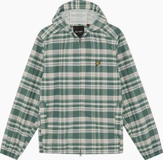 Lyle & Scott Mens Lyle & Scott Tartan Lightweight Hooded Jacket - Blue - Size: Regular/40