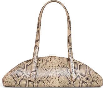 MUGLER Half-Moon Schoudertas - Dames - Schoudertassen - Bruin - ONE Size - Leer - Tassen