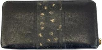 Chlo&eacute; Pre-owned Portafoglio Lungo in Pelle Nera - - Pre-owned - Donna - Nero - ONE SIZE