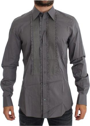 Dolce & Gabbana Torero Theme Slim Fit Overhemd - Heren - Casual Overhemden - Paars - L - Katoen - Overhemden