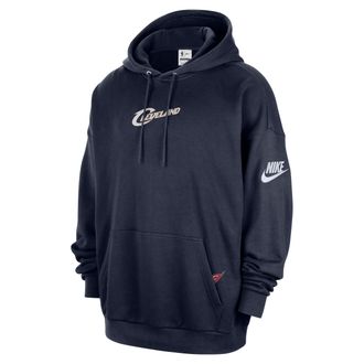 Nike Cleveland Cavaliers 2025/26 Hardwood Classics Nike Mens Club NBA Premium Pull-Over Hoodie in Blue | HQ5304-419