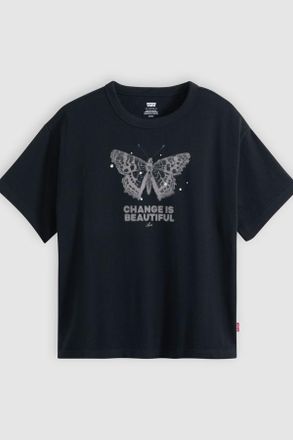 Levi's Graphic Vintage Tee - Donna - XS - Nero / Change is Beautiful Anthracite