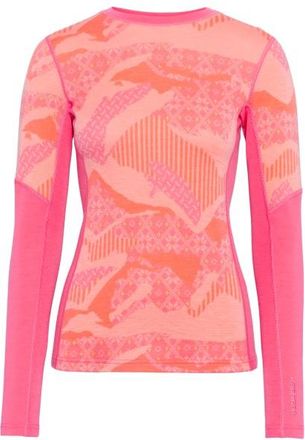 Kari Traa Olea L/S Merinounterw&auml;sche f&uuml;r Damen | rosa/rot