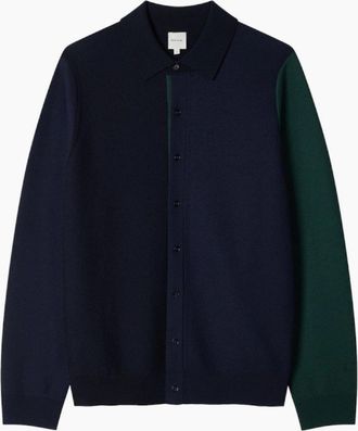 Paul Smith Mens Paul Smith Knitted Cardigan 49 DK NAVY - Size: 42