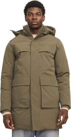Jack & Jones Jack And Jones Parka voor heren met een relaxte pasvorm (Zeeschildpad)