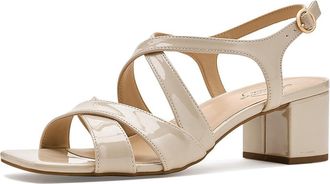 Life Stride Taryn Slingback Sandals Womens Sandals Almond Milk : 6.5 M (B), Faux Leather