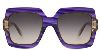 Just Cavalli SJC023V 09N5 Womens Sunglasses Purple Size 53