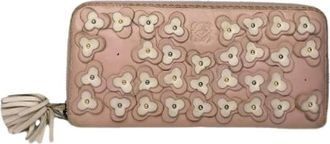 Loewe Pre-owned Wallets, female, Pink, Size: ONE SIZE Pre-owned Leather Wallet