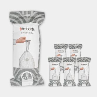 Brabantia Bolsas De Basura Brabantia Blanco 50 60 Litros 6 Rollos