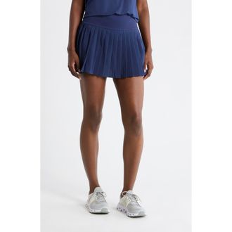 90 Degree by Reflex Lightstreme Crosscourt Pleated Active Skort in Naval Blue at Nordstrom Rack, Size X-Small