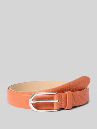 Weinmann Weinmann G&uuml;rtel aus echtem Leder mit Allover-Snakepr&auml;gung in Orange, Gr&ouml;&szlig;e 100