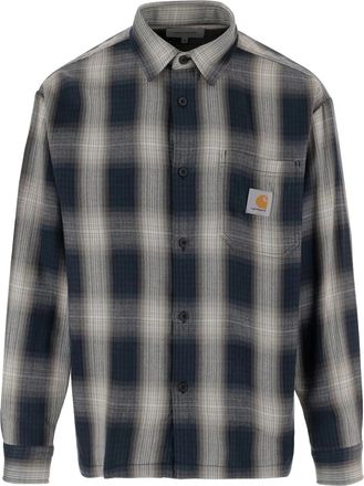 Carhartt Work in Progress Geruit overhemd met knoop - Blauw