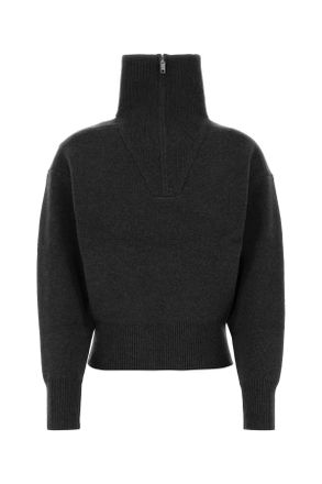 Isabel Marant Charcoal Stretch Wool Blend Laranne Sweater
